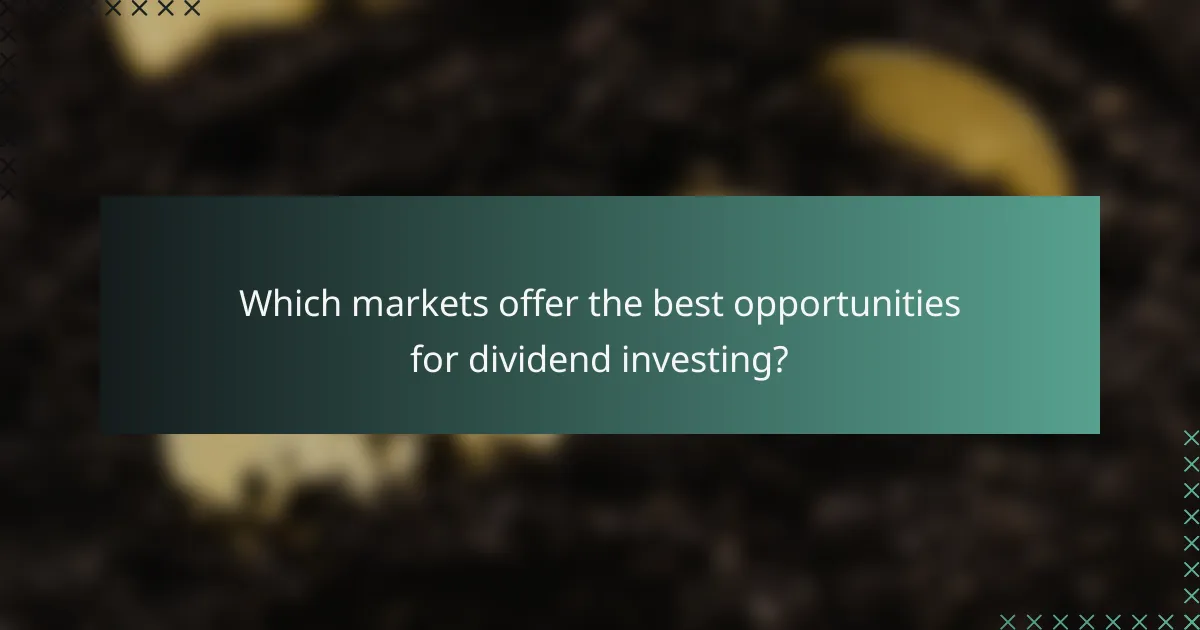Which markets offer the best opportunities for dividend investing?